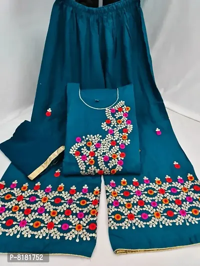 kurti palazzo and dupatta set-thumb0