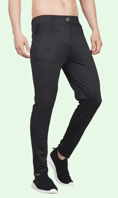 Mevan Comfortable Spandex Regular Track Pants For Men