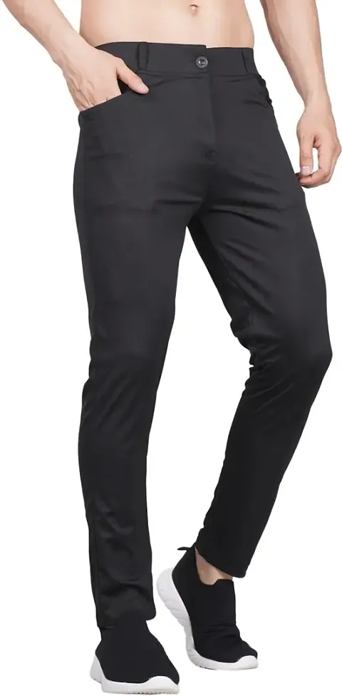 Stylish Spandex Solid Track Pant For Men