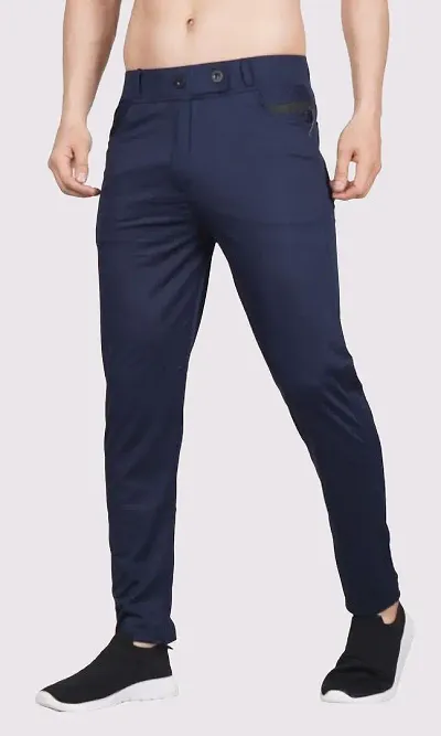 Mevan Comfortable Spandex Regular Track Pants For Men