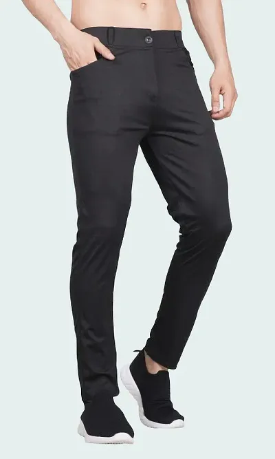 Stylish Spandex Solid Track Pant For Men