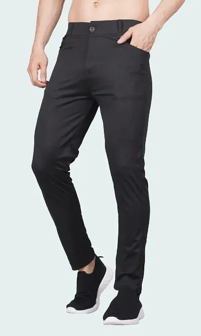 Stylish Spandex Solid Track Pant For Men