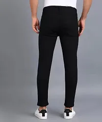 Stylish Black Solid Mid-Rise Jeans For Men-thumb1