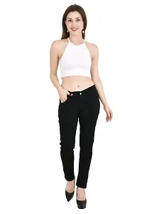 Classic Cotton Blend Jeans for Women-thumb1