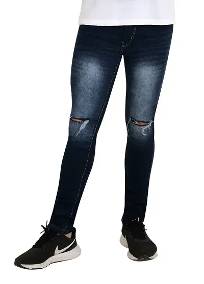 Jeanberry-211-BLF-Blue Knee Cut Jeans