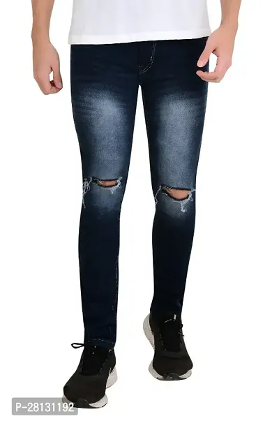 Jeanberry-211-BLF-Blue Knee Cut Jeans