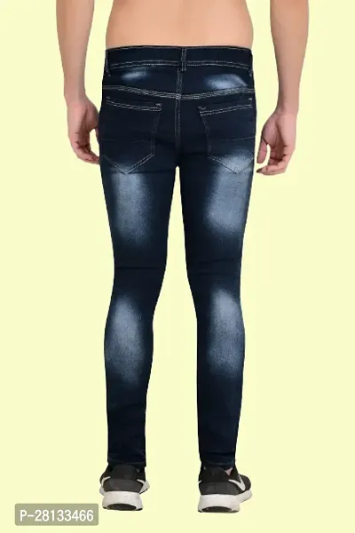 Classic Cotton Blend Solid Jeans for Men-thumb2