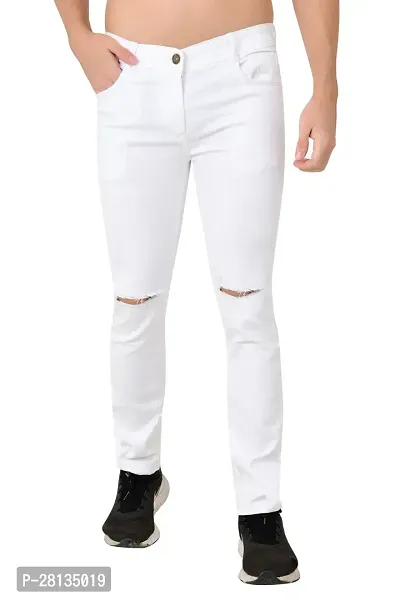 Jeanberry-150-WF-White Knee Cut Jeans-thumb0