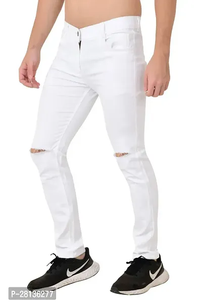 Jeanberry-150-WF-White Knee Cut Jeans-thumb0