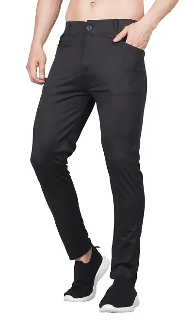 Stylish Spandex Solid Track Pant For Men