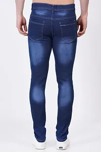 Stylish Cotton Blend Blue Jeans For Men-thumb1