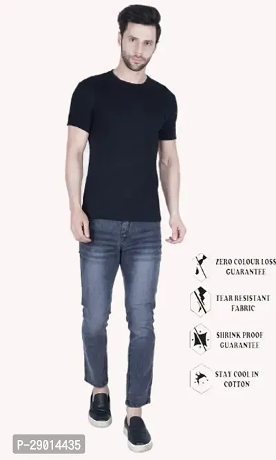 Fader Slim Fit Grey Plain Jeans-GP-thumb3