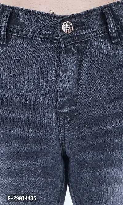Fader Slim Fit Grey Plain Jeans-GP-thumb4