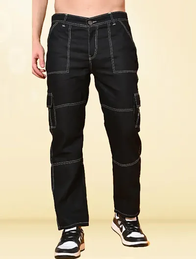 Trendy Regular Fit Denim Pocket Jeans For Men