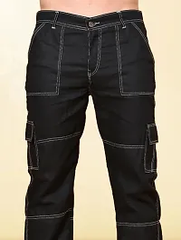 Jeanberry Regular Fit Denim Black White Pocket Jeans-thumb2