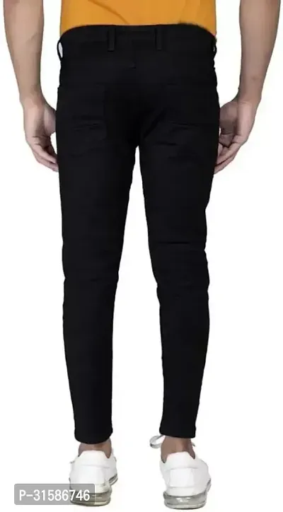 Stylish Denim Solid Jeans for Men-thumb2