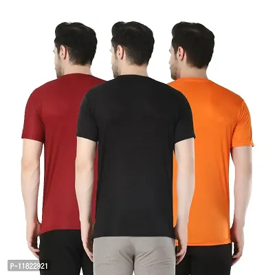 Trendy Fashionable Men Dri Fit Active Tshirts Combo of 3-thumb2