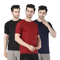 Trendy Fashionable Men Dri Fit Active Tshirts Combo of 3-thumb4