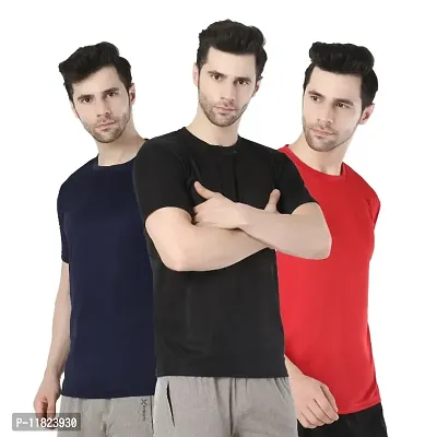 Classy Ravishing Men Dri Fit Active Tshirts Combo of 3-thumb0