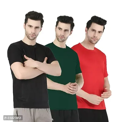 Classy Ravishing Men Dri Fit Active Tshirts Combo of 3-thumb0