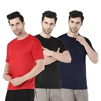 Classy Ravishing Men Dri Fit Active Tshirts Combo of 3-thumb1