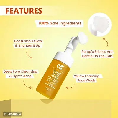 Grow Young Turmeric  Aloe Vera Foam Face Wash | For Clean  Clear Skin | Gentle Exfoliation  Unclog Pores | Instant Brightness | 100 ml-thumb3