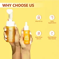 Grow Young Daily Care Combo: Enriched with Turmeric  Aloe Vera | Foaming Face Wash (100 ml)  Glowing Vitamin C Face Serum (30 ml) | For Clear, Bright, Youthful Skin-thumb4