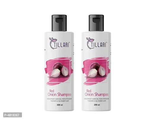 Tillari Onion Shampoo For Hair Growth And Hair-Fall Control Shampoo Pack Of 2  (250 ml)