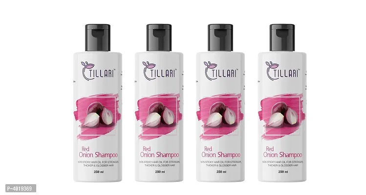 Tillari Onion Shampoo For Hair Growth And Hair-Fall Control Shampoo Pack Of 4 (250 ml)