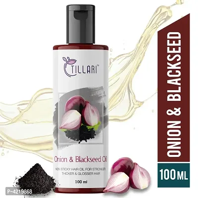 Tillari Onion Blackseed Oil For Hair Fall Control Hair Growth Oil Hair Oil 100 Ml Hair Care Hair Oil-thumb0
