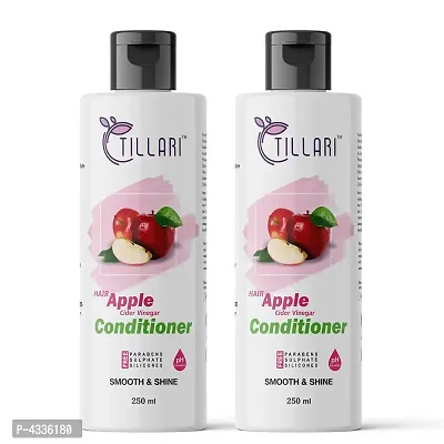 Tillari Apple Cider Vinegar Conditioner For Frizz-Free  Stronger Hair - Pack Of 2 (250 ml)-thumb0