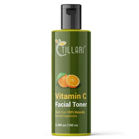 Vitamin C Skin Facial Toner with Lemon Peel Extract, Orange Essential Oil With Hazel & Glycerin