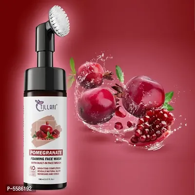 Pomegranate Brightening + Radiant Glow | Foaming Face Wash | With Pomegranate Extracts | Glowing skin Brightening face wash |for men and women| ( 150 ml ,Pack of 1)-thumb0