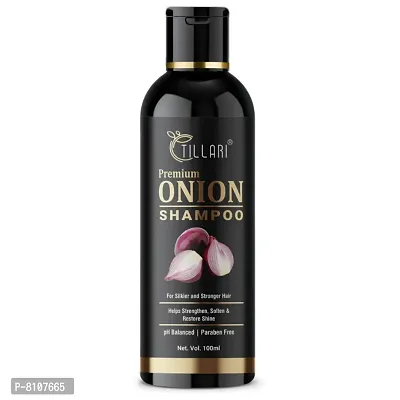 TILLARI premium Onion Shampoo for Hair Fall Control - 100ml (pack of 1)-thumb0