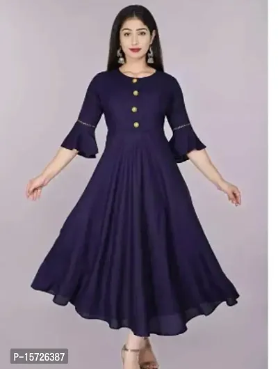 Stylish Fancy Rayon Kurta For Women-thumb0