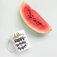 DAYS ""Happy Birthday to You Printed Ceramic Coffee and Milk Mug White - 11 Oz Mug Birthday Gift-thumb3