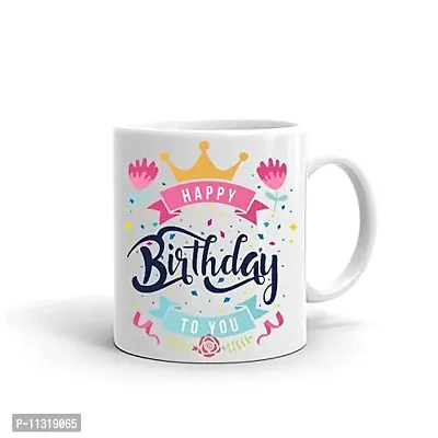 DAYS ""Happy Birthday to You Printed Ceramic Coffee Mug White - 11 Oz Mug Birthday Gift-thumb2