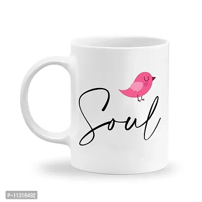 DAYS ""Soul Printed Ceramic Coffee Mug White - 11 Oz Mug Travel Mug for Coffee & Tea | Coffee Mug | Tea Mug-thumb2