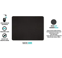 DAYS Mouse Pad for Laptop, Notebook, Gaming Computer| Speed Type Mouse Pad Non-Slip Rubber Base Mousepad for Laptop PC (BLACK-24)-thumb2