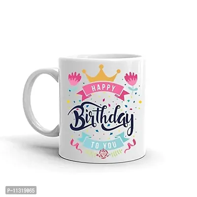 DAYS ""Happy Birthday to You Printed Ceramic Coffee Mug White - 11 Oz Mug Birthday Gift-thumb0