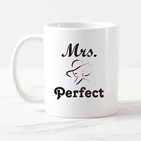 DAYS ""MRS Perfect Printed Ceramic Coffee Mug White - 11 Oz Mug Travel Mug for Coffee & Tea | Coffee Mug | Tea Mug-thumb1