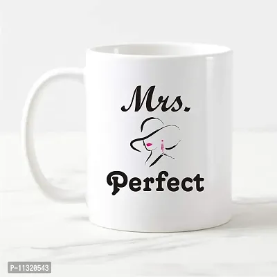 DAYS ""MRS Perfect Printed Ceramic Coffee Mug White - 11 Oz Mug Travel Mug for Coffee & Tea | Coffee Mug | Tea Mug-thumb2