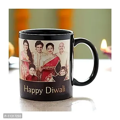 DAYS Customized/Personalized Happy Diwali Photo on Coffee Mug-Cup Diwali Gift | Diwali Gifts for Family/Friend | Best Gift Item | Mug for Coffee/Tea (1 pcs) 325ML