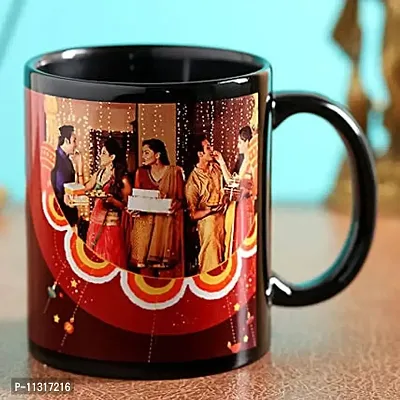 DAYS Customized/Personalized-Karwachauth Photo on Coffee Mug/Cup Diwali Gift | Diwali Gifts for Family/Friend | Best Gift Item | Mug for Coffee/Tea (1 pcs)-thumb2