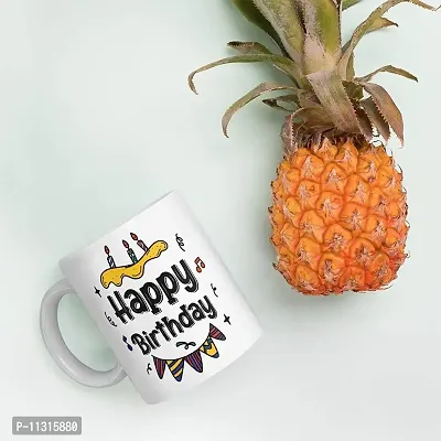 DAYS ""Happy Birthday to You Printed Ceramic Coffee and Milk Mug White - 11 Oz Mug Birthday Gift-thumb3