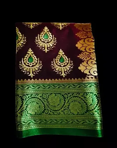 Alluring Art Silk Saree with Blouse piece 