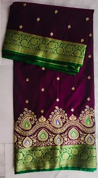 satin embroidery saree-thumb1