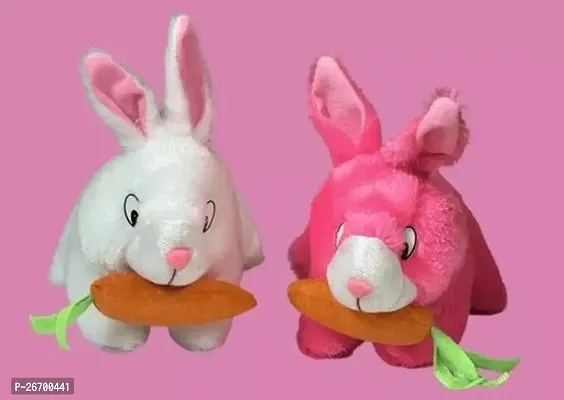 Soft Toys Combo / 2 Toys / Pink Rabbit And White Rabbit