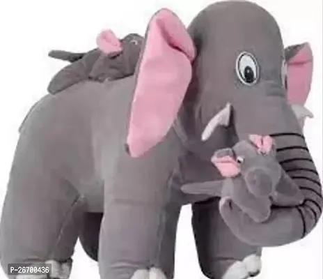 Mother Baby Elephant - Grey-thumb0