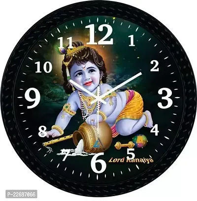 Designer Multicoloured Plastic Analog Wall Clock